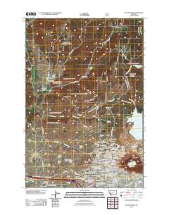 Butte North 2011 topographic map thumbnail
