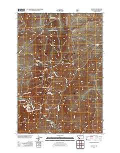Bannack 2011 topographic map thumbnail