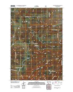 Broomtail Ridge 2011 topographic map thumbnail