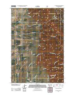 Flathead Pass 2011 topographic map thumbnail