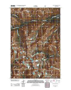 Crazy Peak 2011 topographic map thumbnail