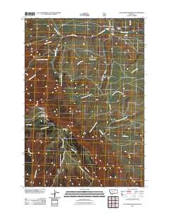 East Pryor Mountain 2011 topographic map thumbnail