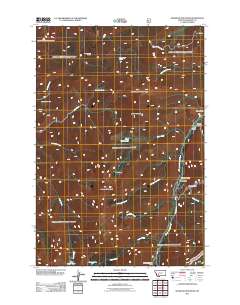 Manhead Mountain 2011 topographic map thumbnail