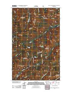 Mount Thompson-Seton 2011 topographic map thumbnail