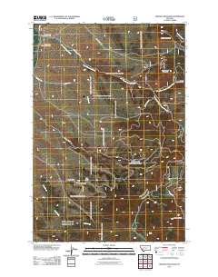 Orofino Mountain 2011 topographic map thumbnail