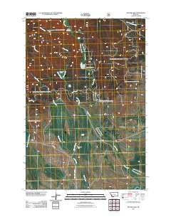 Pintler Lake 2011 topographic map thumbnail