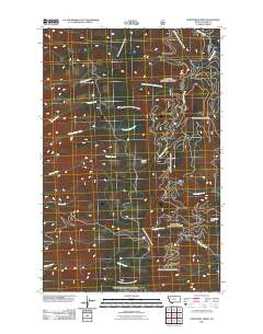 Porcupine Creek 2011 topographic map thumbnail