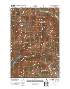 Saddle Mountain 2011 topographic map thumbnail