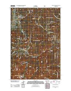 Pipestone Pass 2011 topographic map thumbnail