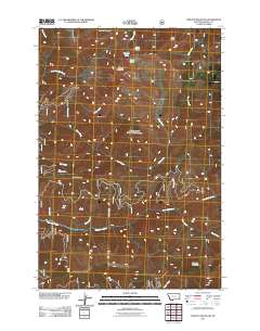 Piquett Mountain 2011 topographic map thumbnail