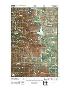 Lonepine 2011 topographic map thumbnail