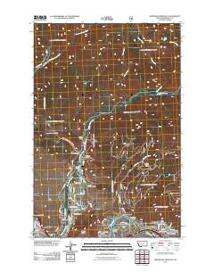 Northeast Missoula 2011 topographic map thumbnail