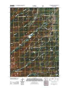 Lower Miner Lakes 2011 topographic map thumbnail