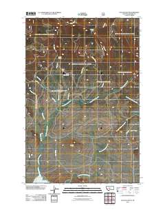 Volcano Butte 2011 topographic map thumbnail