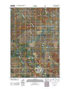 Ekalaka 2011 topographic map thumbnail