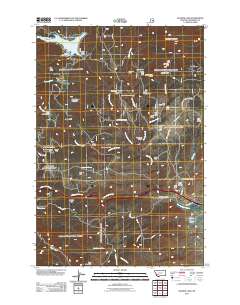 Delmoe Lake 2011 topographic map thumbnail