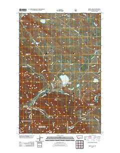 Bean Lake 2011 topographic map thumbnail