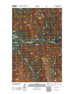 Gable Peaks 2011 topographic map thumbnail