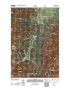 Evaro 2011 topographic map thumbnail