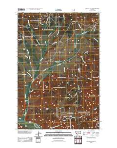 Lincoln Gulch 2011 topographic map thumbnail