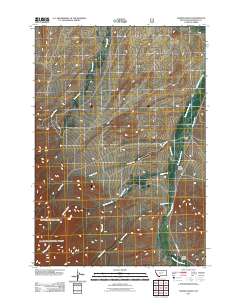 Hansen Ranch 2011 topographic map thumbnail