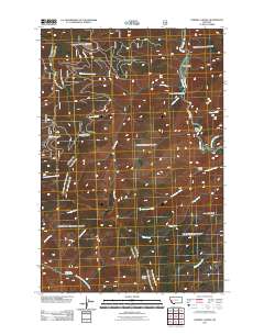 Sawmill Saddle 2011 topographic map thumbnail