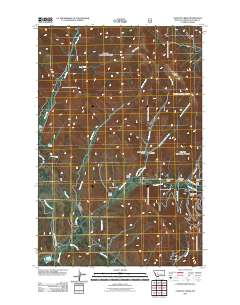 Cadotte Creek 2011 topographic map thumbnail