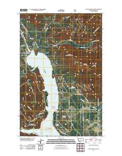 Noxon Rapids Dam 2011 topographic map thumbnail