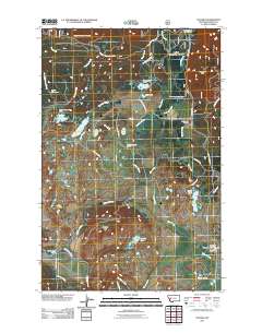 Ovando 2011 topographic map thumbnail