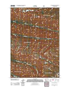 Ward Mountain 2011 topographic map thumbnail
