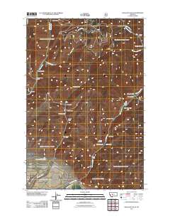 Hellgate Gulch 2011 topographic map thumbnail