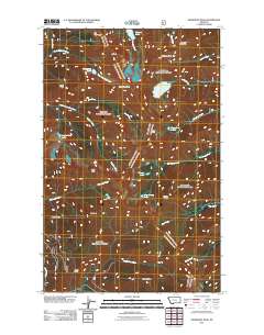 Snowshoe Peak 2011 topographic map thumbnail