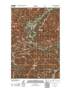 Mixes Baldy 2011 topographic map thumbnail