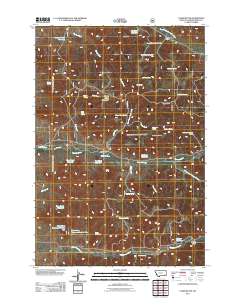 Yager Butte 2011 topographic map thumbnail