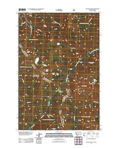 Straight Peak 2011 topographic map thumbnail