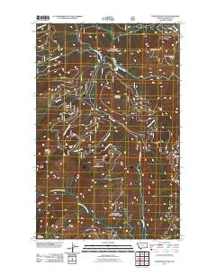 Turner Mountain 2011 topographic map thumbnail