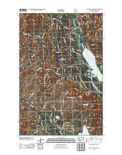 Seeley Lake West 2011 topographic map thumbnail