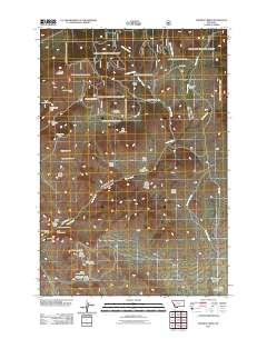 Wickiup Creek 2011 topographic map thumbnail