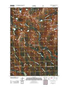 Warren Peak 2011 topographic map thumbnail
