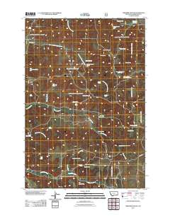 Threemile Buttes 2011 topographic map thumbnail