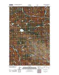 Wapiti Lake 2011 topographic map thumbnail