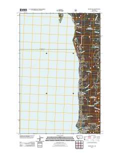 Woods Bay 2011 topographic map thumbnail