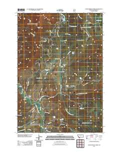 Warm Springs Creek 2011 topographic map thumbnail