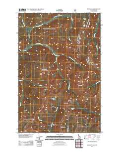 Rhodes Peak 2011 topographic map thumbnail
