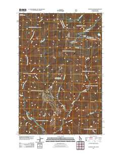 Hoodoo Pass 2011 topographic map thumbnail