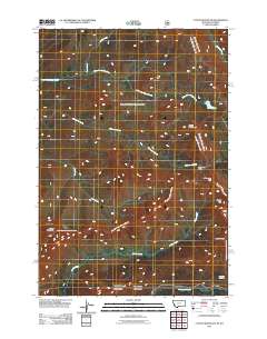 Cutoff Mountain 2011 topographic map thumbnail