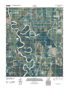 Des Arc East 2011 topographic map thumbnail