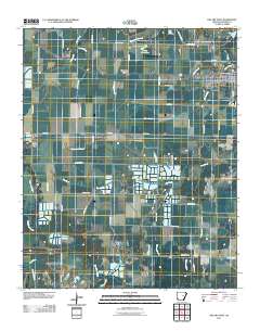 Des Arc West 2011 topographic map thumbnail