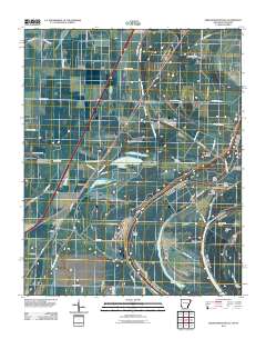 Frenchmans Bayou 2011 topographic map thumbnail