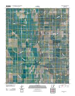 Eudora NW 2011 topographic map thumbnail